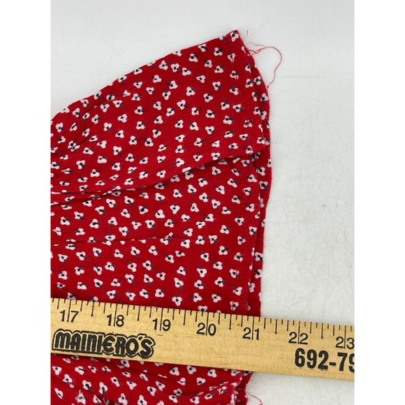 Sim & Sam Women's Red Sleeveless Ruffle Top Blouse Ruffles Peasant Shirt Small - Picture 6 of 7